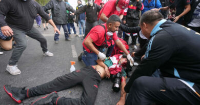 Hieren a fotógrafo durante protestas en Buenos Aires