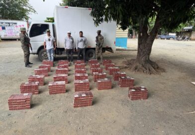 Incautan 154 mil cigarrillos ocultos en un camión en Santiago Rodríguez