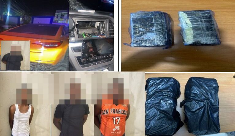 Operativo policial en Cambita culmina con arrestos y ocupación de presunta Cocaína
