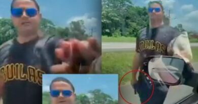 Captan a presunto militar amenazando con un arma de fuego a una familia en la autopista Duarte