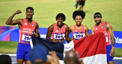 Melenciano y Marileidy empujan fuerte y dan a RD oro y récord en relevo mixto 4X400