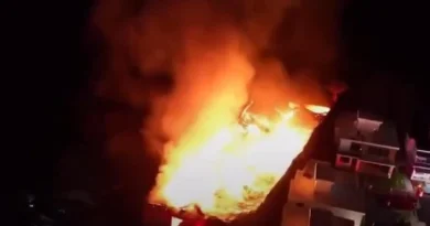 Reportan incendio en fábrica de aceite en el kilómetro 4 de San Cristóbal