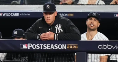 Aaron Judge sigue en duda para la Serie Divisional ante Rays de Tampa Bay